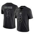 Odoa P.Steelers #3 Jaquan Brisker Player Black Reflective Limited Home Game Stitched Jerseys