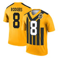 Odoa P.Steelers #8 Aaron Rodgers Player Gold Legend Limited 1933 Throwback Performance Home Game Stitched Jerseys