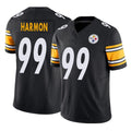 Odoa P.Steelers #99 Derrick Harmon Player Black Limited Vapor F.U.S.E. Home Game Stitched Jerseys