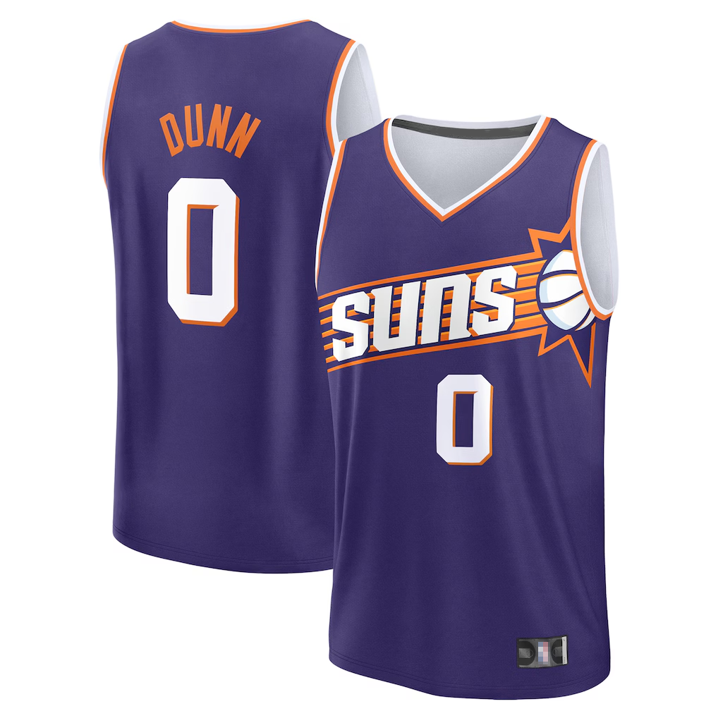 Odoa P.Suns #0 Ryan Dunn Purple 2024 Draft Fast Break Player Stitched Jerseys - Icon Edition