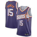 Odoa P.Suns #15 Devin Booker Purple Swingman Player Stitched Jerseys- Icon Edition