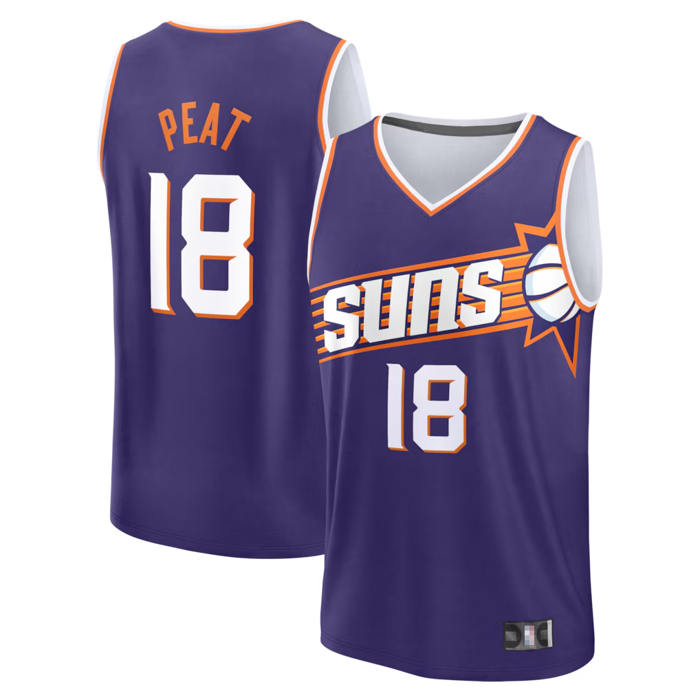 Odoa P.Suns #18 Koa Peat Purple Fast Break Stitched Jerseys - Icon Edition