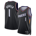 Odoa P.Suns #1 Devin Booker Black Swingman Stitched Jerseys- Statement Edition