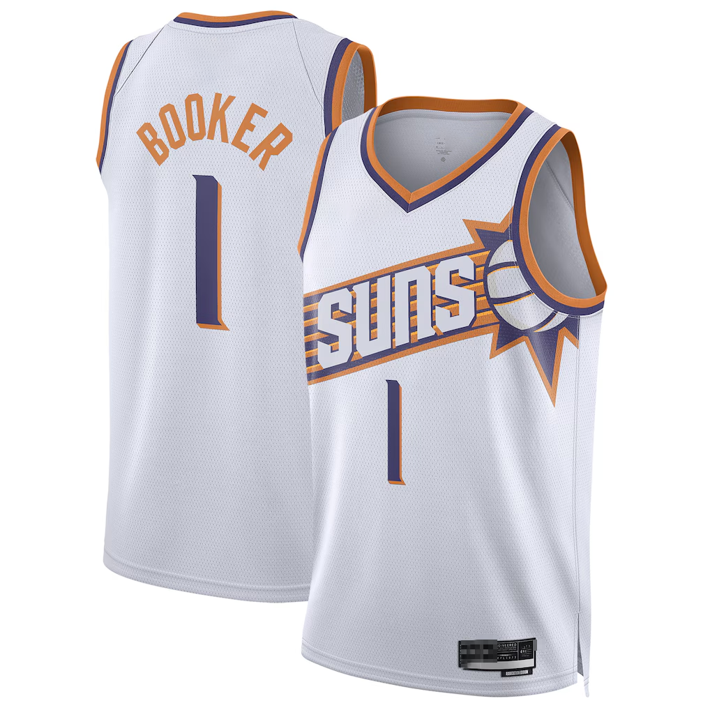 Odoa P.Suns #1 Devin Booker White Swingman Stitched Jerseys - Association Edition