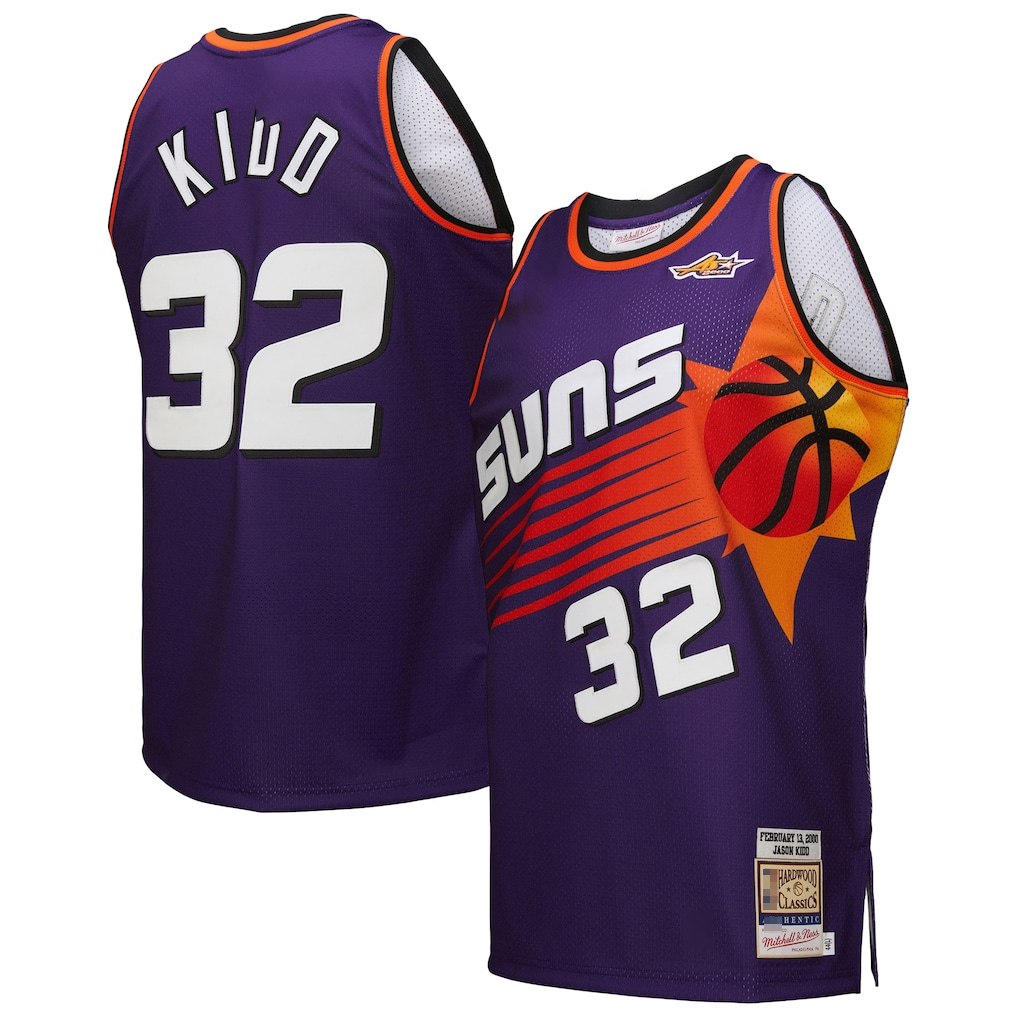 Odoa P.Suns #32 Jason Kidd Mitchell & Ness Purple 2000 All-Star Game Authentic Stitched Jerseys