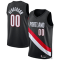 Odoa PT.Blazers #00 Scoot Henderson Black Swingman Stitched Jerseys - Icon Edition