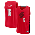 Odoa PT.Blazers #16 Yang Hansen Red Fast Break Replica Stitched Jerseys - Statement Edition
