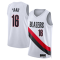 Odoa PT.Blazers #16 Yang Hansen White Swingman Stitched Jerseys - Association Edition