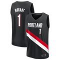 Odoa PT.Blazers #1 Ja Morant Black Fast Break Stitched Jerseys - Icon Edition