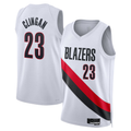 Odoa PT.Blazers #23 Donovan Clingan White Swingman Stitched Jerseys - Association Edition
