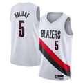 Odoa PT.Blazers #5 Jrue Holiday White Swingman Stitched Jerseys - Association Edition
