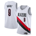 Odoa PT.Blazers #9 Jerami Grant White Swingman Stitched Jerseys - Association Edition