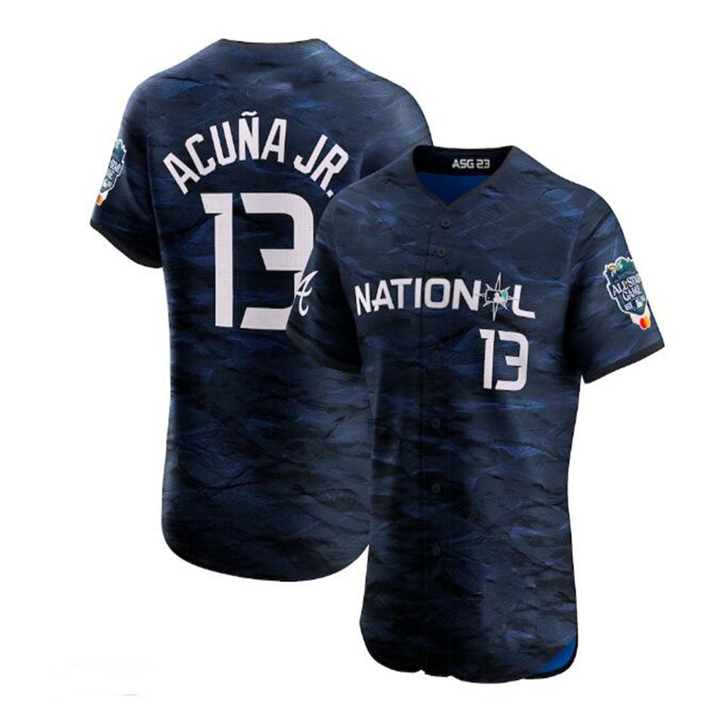 Odoa A.Braves #13 Ronald Acuna Jr. National League 2023 All-Star Game Vapor Premier Elite Player Jersey - Royal Personalized Jerseys