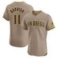 Odoa S.Diego Padres #11 Yu Darvish Player Khaki Home Limited Elite Stitched Jerseys