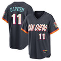 Odoa S.Diego Padres #11 Yu Darvish Player Obsidian 2026 City Connect Home Game T-shirt Stitched Jerseys