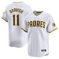 Odoa S.Diego Padres #11 Yu Darvish Player White Home Limited Stitched Jerseys