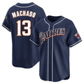 Odoa S.Diego Padres #13 Manny Machado Player Navy Cooperstown Collection Limited Home Stitched Jerseys