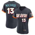 Odoa S.Diego Padres #13 Manny Machado Player Obsidian 2026 City Connect Home Elite T-shirt Stitched Jerseys