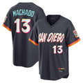 Odoa S.Diego Padres #13 Manny Machado Player Obsidian 2026 City Connect Home Game T-shirt Stitched Jerseys
