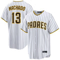 Odoa S.Diego Padres #13 Manny Machado Player White Home Limited Stitched Jerseys
