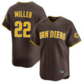 Odoa S.Diego Padres #22 Mason Miller Player Brown Home Limited Stitched Jerseys