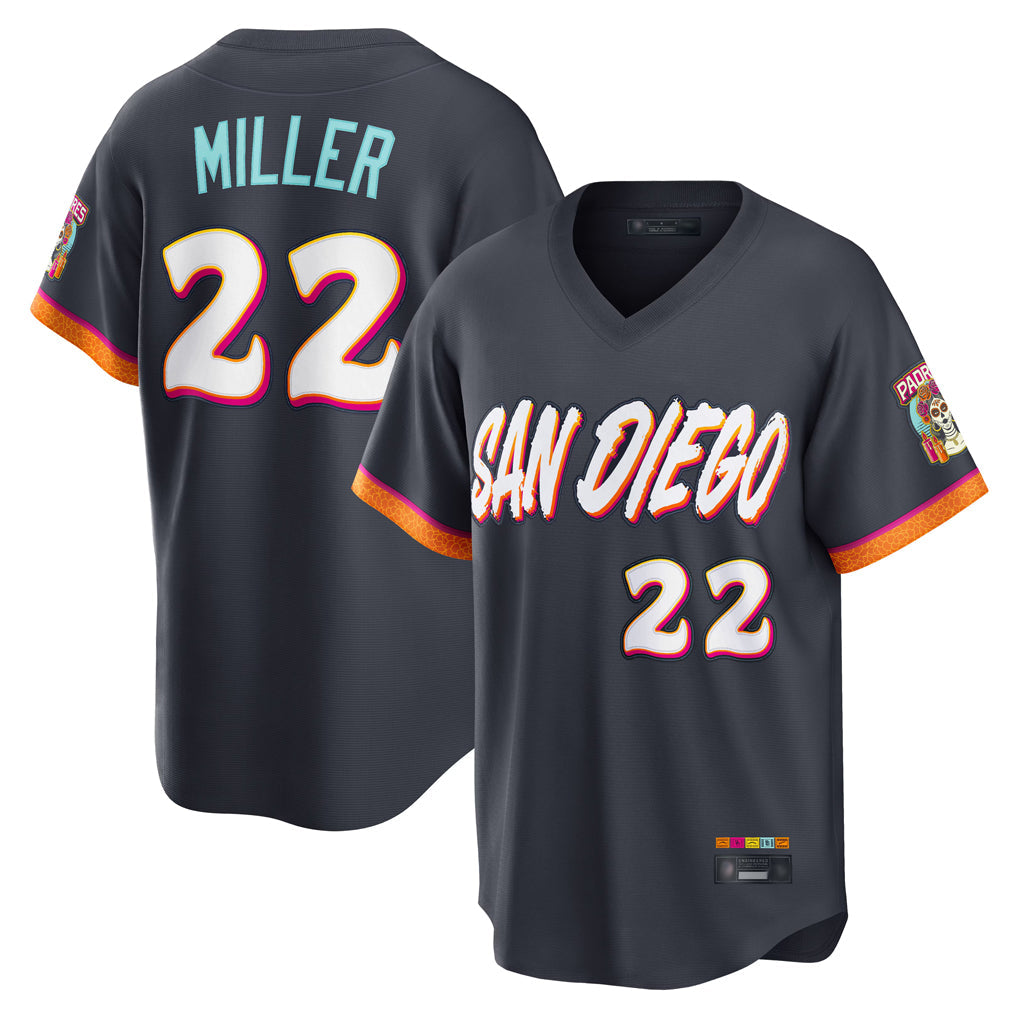 Odoa S.Diego Padres #22 Mason Miller Player Obsidian 2026 City Connect Home Limited T-shirt Stitched Jerseys