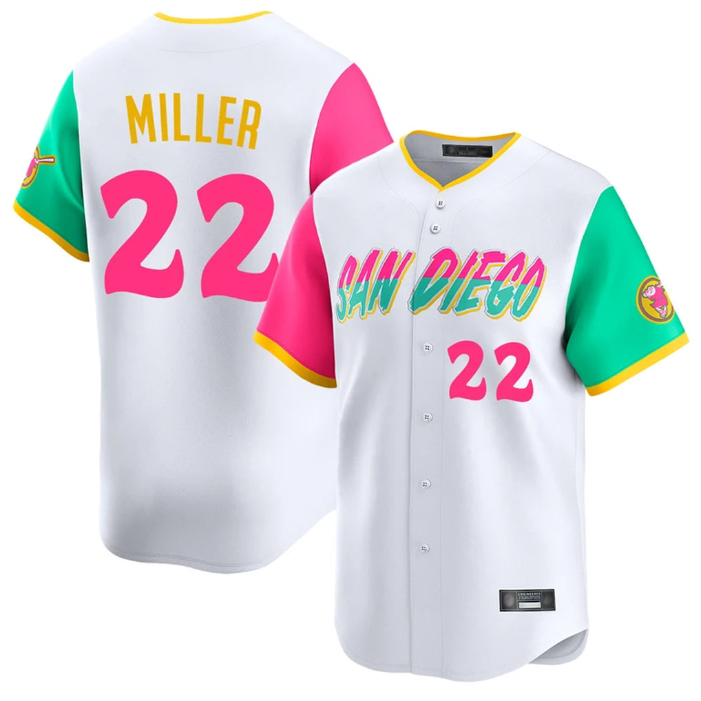 Odoa S.Diego Padres #22 Mason Miller Player White City Connect Home Limited Stitched Jerseys
