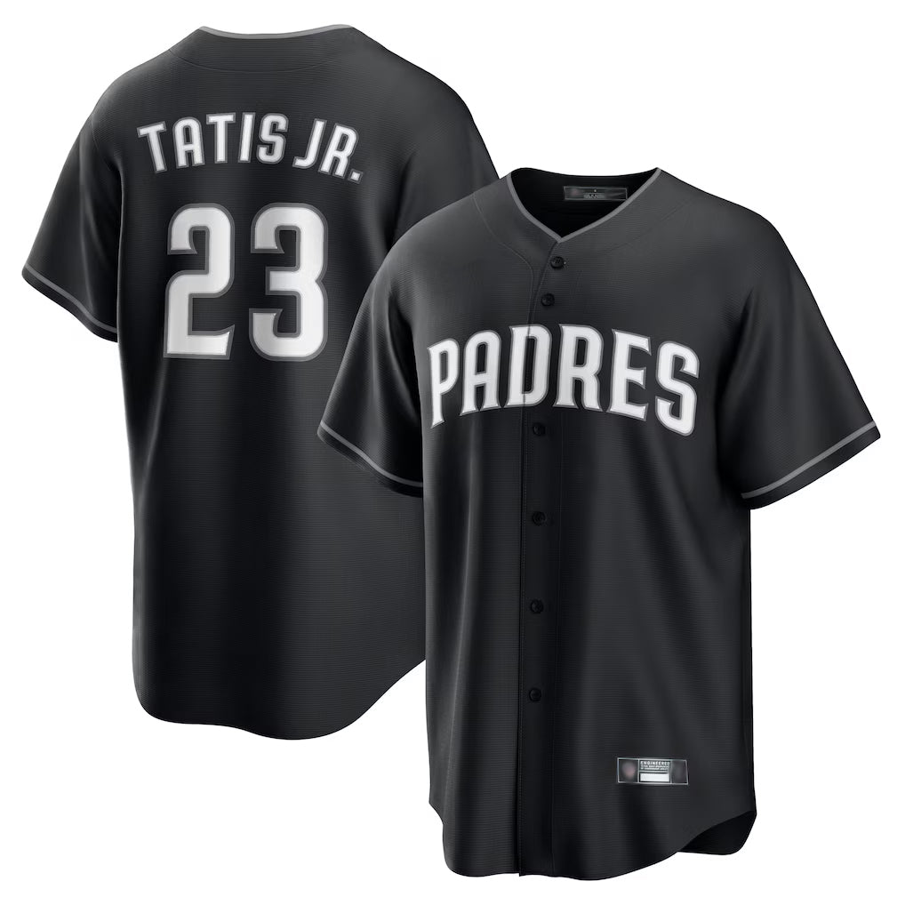 Odoa S.Diego Padres #23 Fernando Tatis Jr Player Black Home Game Stitched Jerseys
