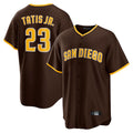 Odoa S.Diego Padres #23 Fernando Tatis Jr Player Brown Alternate Replica Game Stitched Jerseys