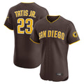 Odoa S.Diego Padres #23 Fernando Tatis Jr Player Brown Home Limited Elite Stitched Jerseys