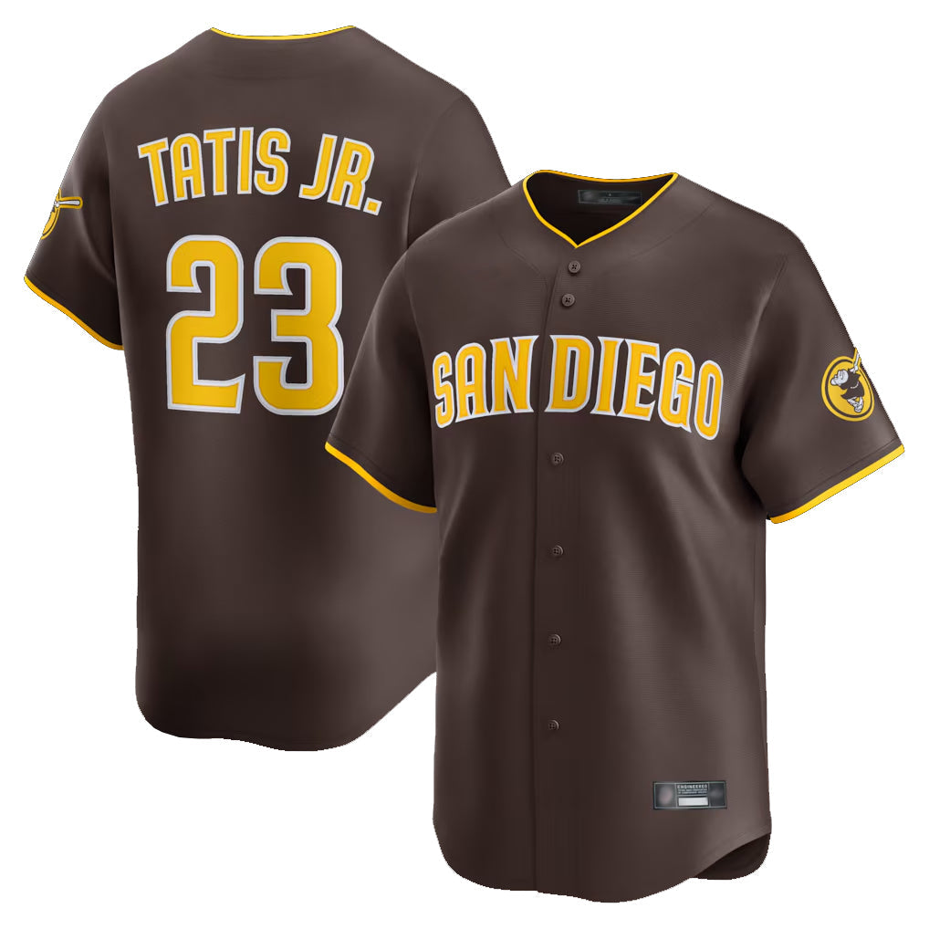 Odoa S.Diego Padres #23 Fernando Tatis Jr Player Brown Home Limited Stitched Jerseys