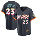 Odoa S.Diego Padres #23 Fernando Tatis Jr Player Obsidian 2026 City Connect Home Game T-shirt Stitched Jerseys