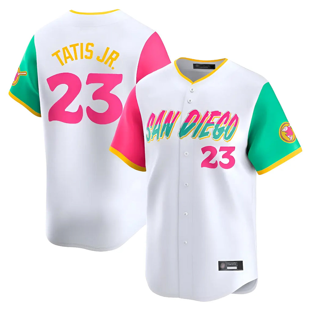 Odoa S.Diego Padres #23 Fernando Tatis Jr Player White City Connect Home Limited Stitched Jerseys
