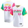 Odoa S.Diego Padres #23 Fernando Tatis Jr Player White City Connect Home Limited Stitched Jerseys
