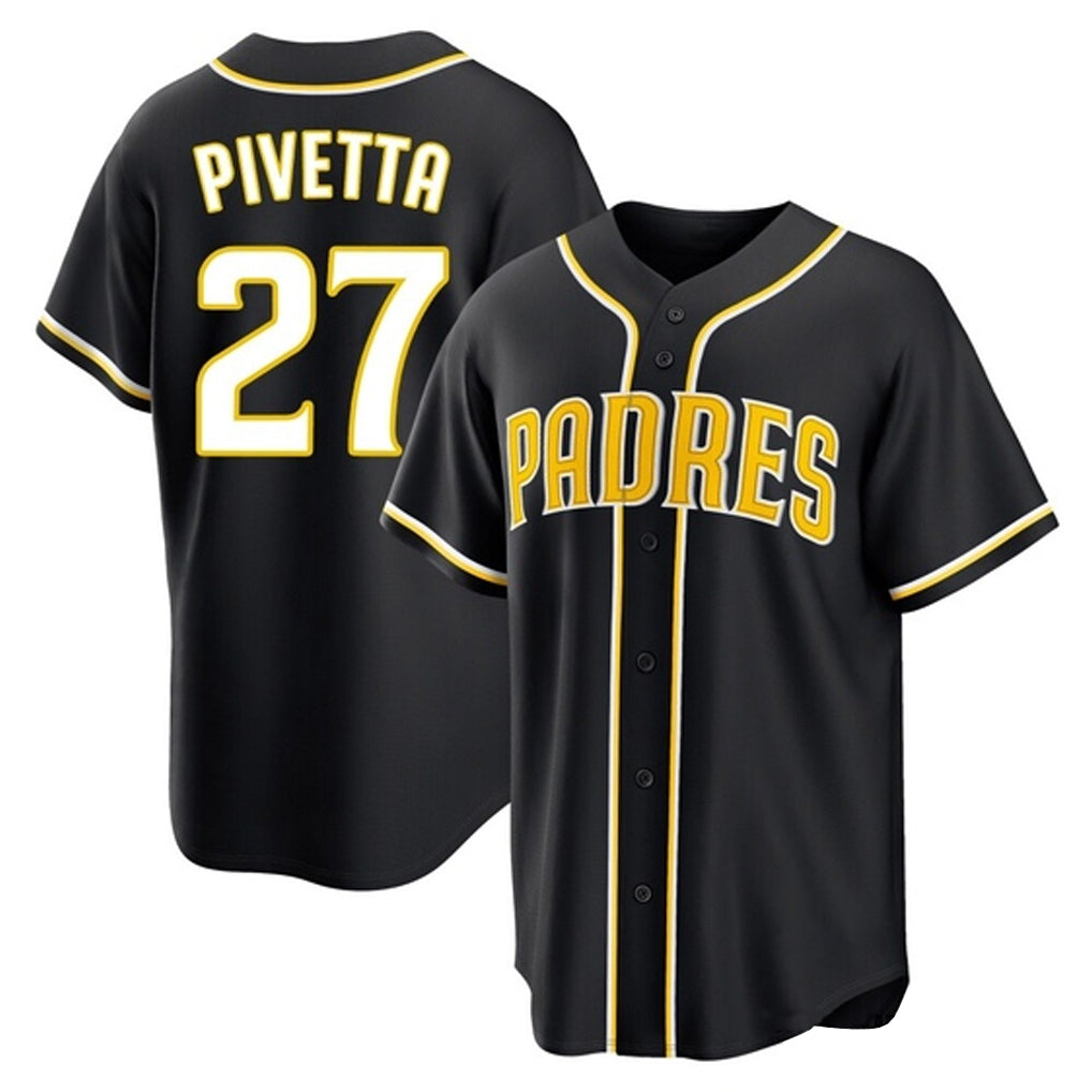 Odoa S.Diego Padres #27 Nick Pivetta Player Black 2026 Fashion Home Stitched Jerseys