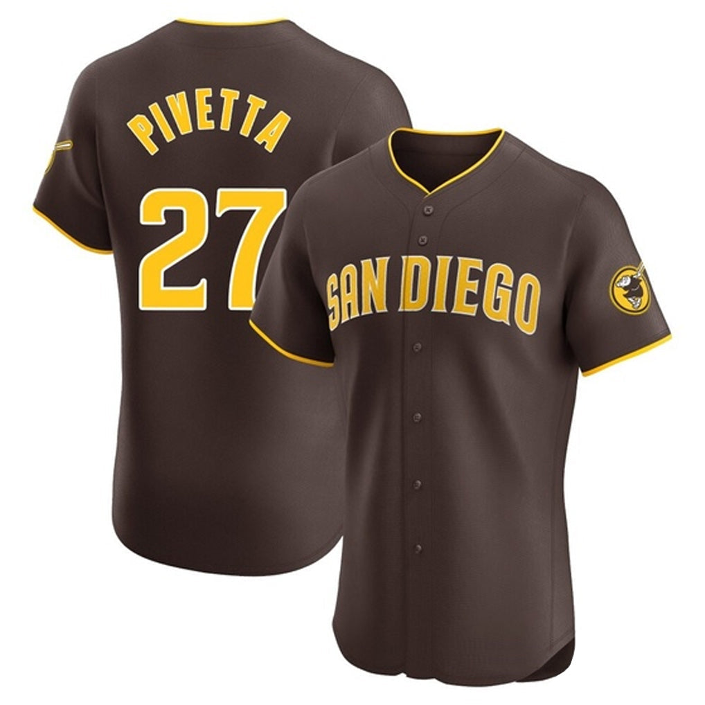 Odoa S.Diego Padres #27 Nick Pivetta Player Brown Home Limited Elite Stitched Jerseys