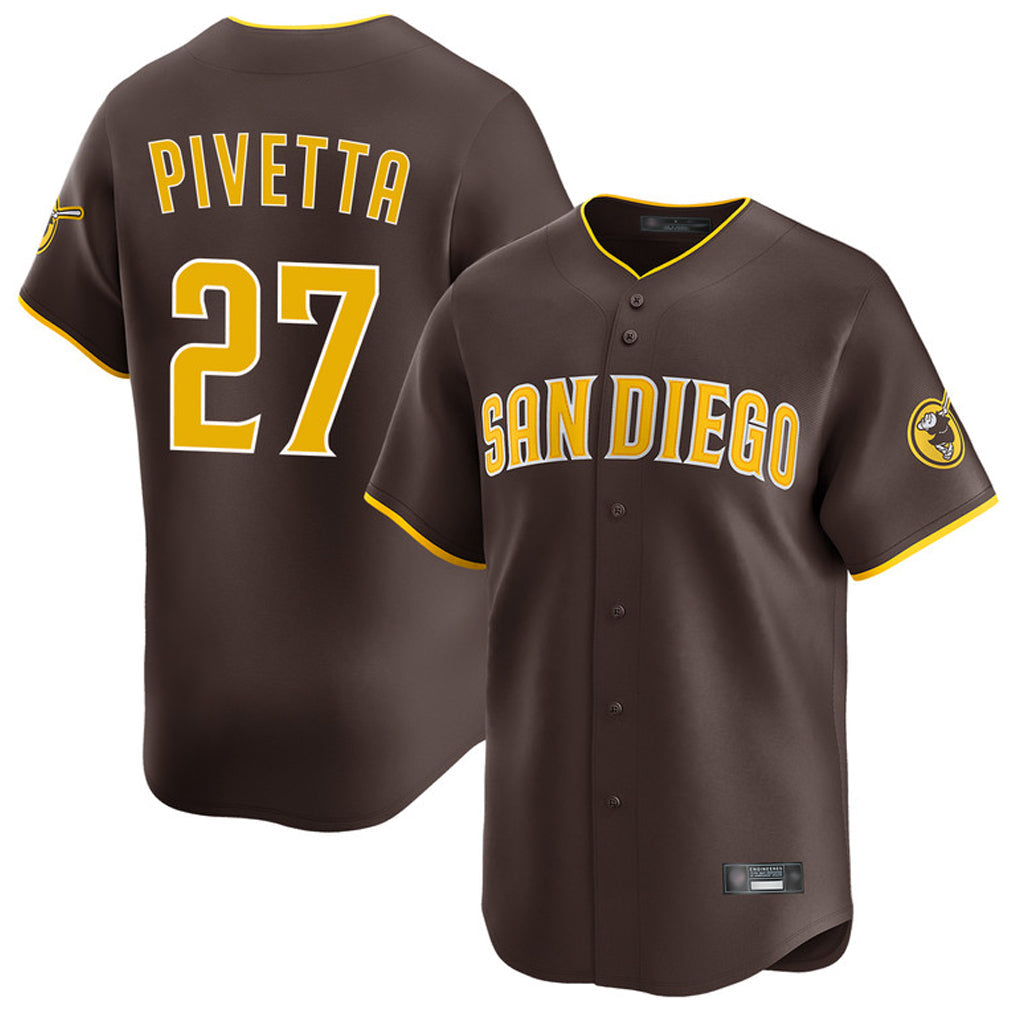Odoa S.Diego Padres #27 Nick Pivetta Player Brown Home Limited Stitched Jerseys