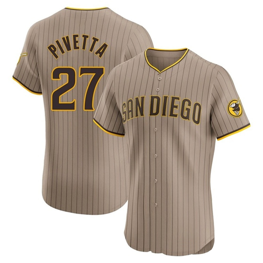 Odoa S.Diego Padres #27 Nick Pivetta Player Khaki Home Limited Elite Stitched Jerseys