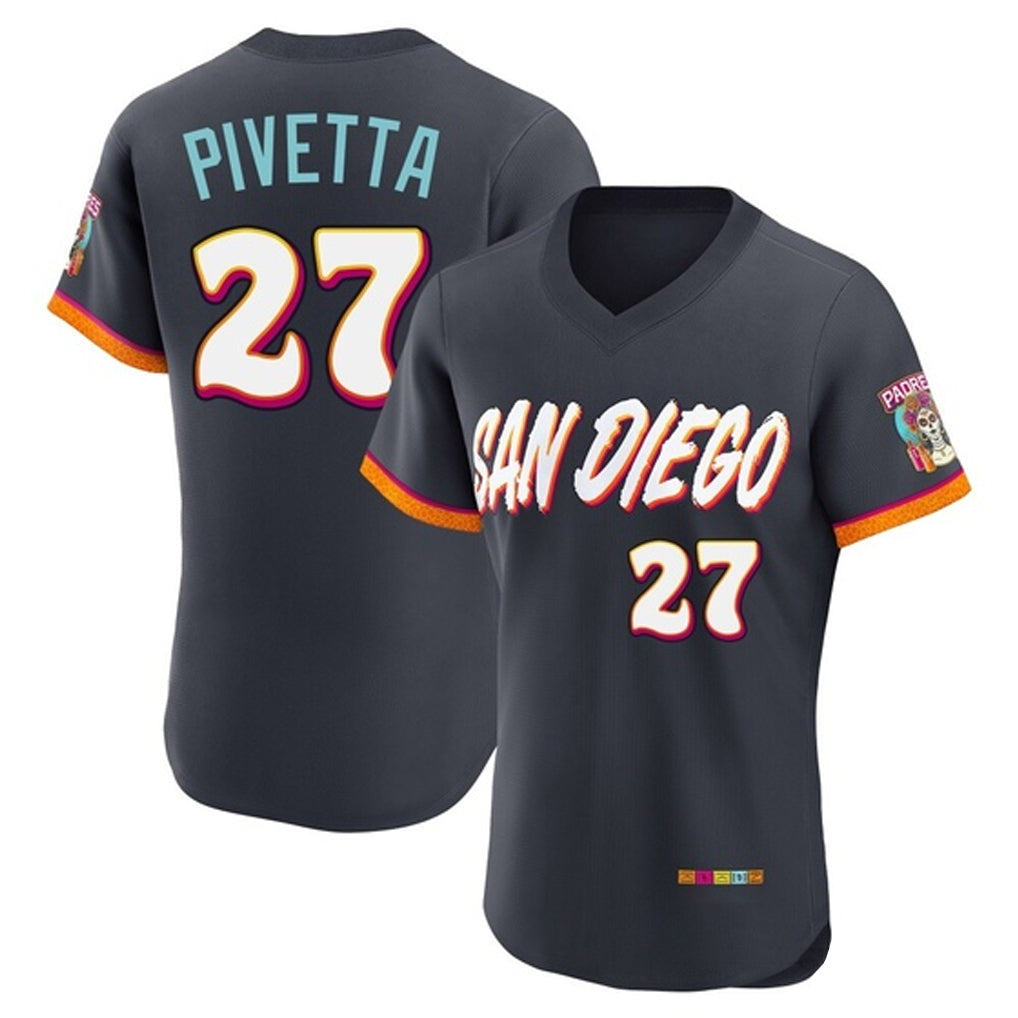 Odoa S.Diego Padres #27 Nick Pivetta Player Obsidian 2026 City Connect Home Limited Elite T-shirt Stitched Jerseys
