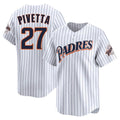 Odoa S.Diego Padres #27 Nick Pivetta Player White Cooperstown Collection Limited Home Stitched Jerseys