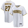 Odoa S.Diego Padres #27 Nick Pivetta Player White Home Limited Stitched Jerseys