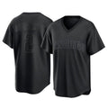Odoa S.Diego Padres #2 Xander Bogaerts Player Black Pitch Fashion Game T-shirt Stitched Jerseys