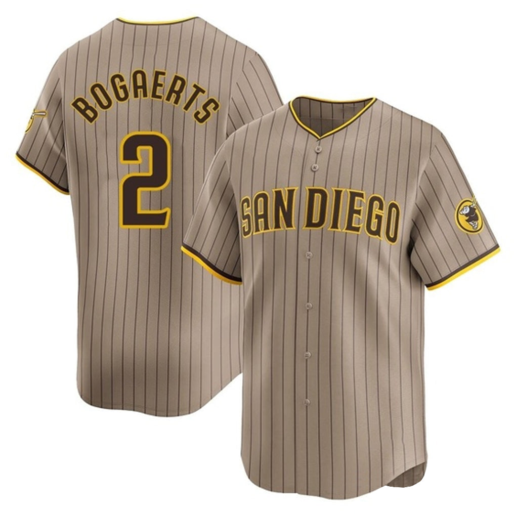 Odoa S.Diego Padres #2 Xander Bogaerts Player Khaki Home Limited Stitched Jerseys