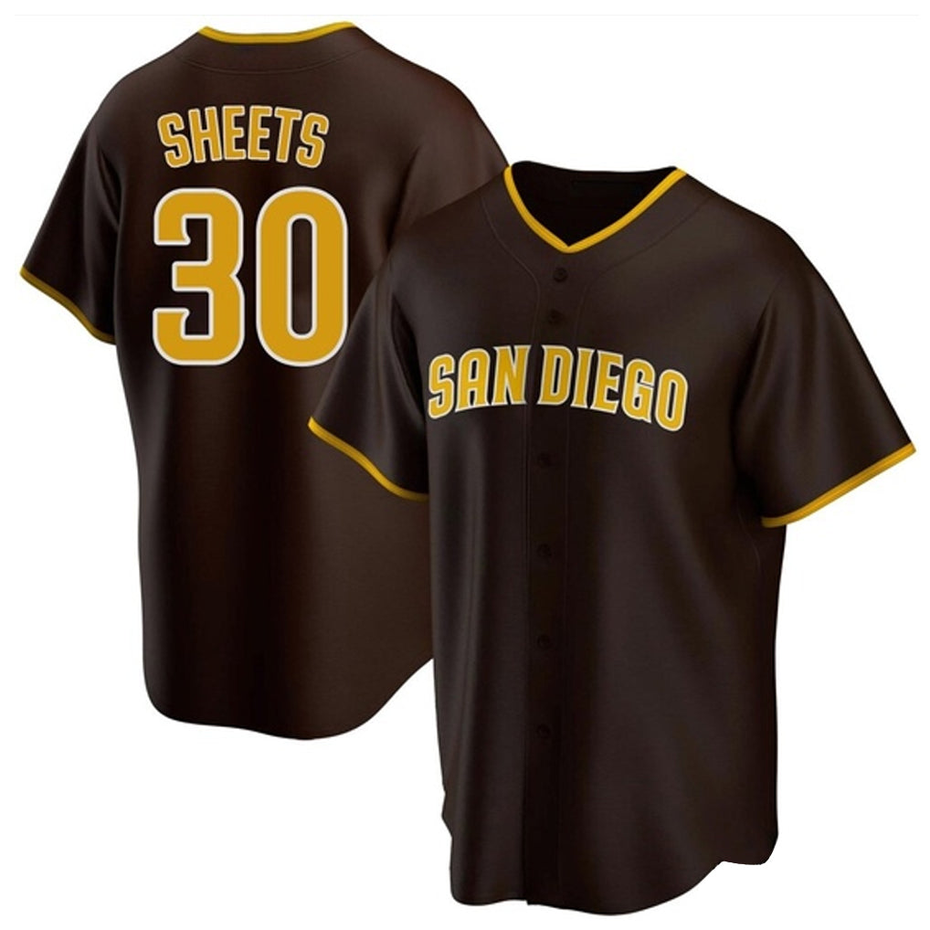 Odoa S.Diego Padres #30 Gavin Sheets Player Brown Home Game Stitched Jerseys