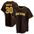 Odoa S.Diego Padres #30 Gavin Sheets Player Brown Home Game Stitched Jerseys