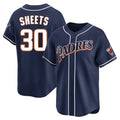 Odoa S.Diego Padres #30 Gavin Sheets Player Navy Cooperstown Collection Limited Home Stitched Jerseys