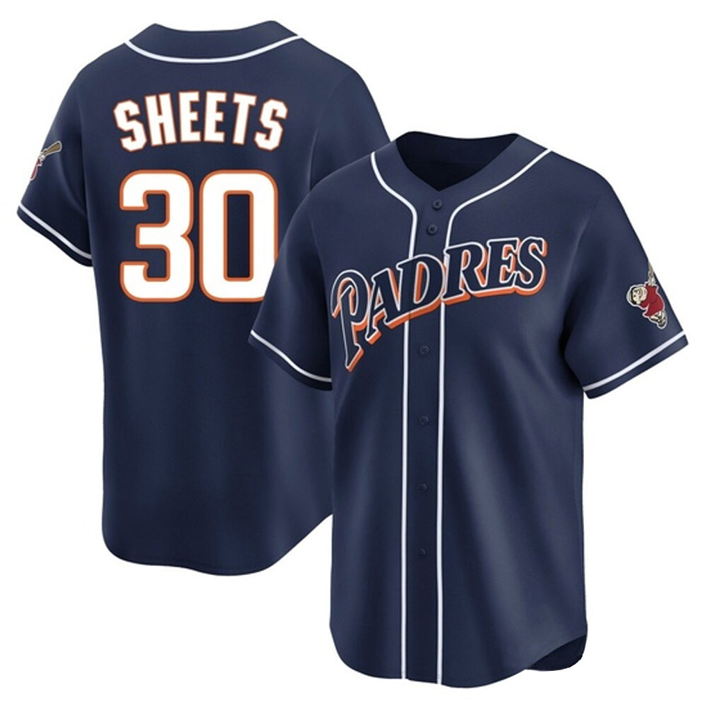 Odoa S.Diego Padres #30 Gavin Sheets Player Navy Cooperstown Collection Limited Home Stitched Jerseys