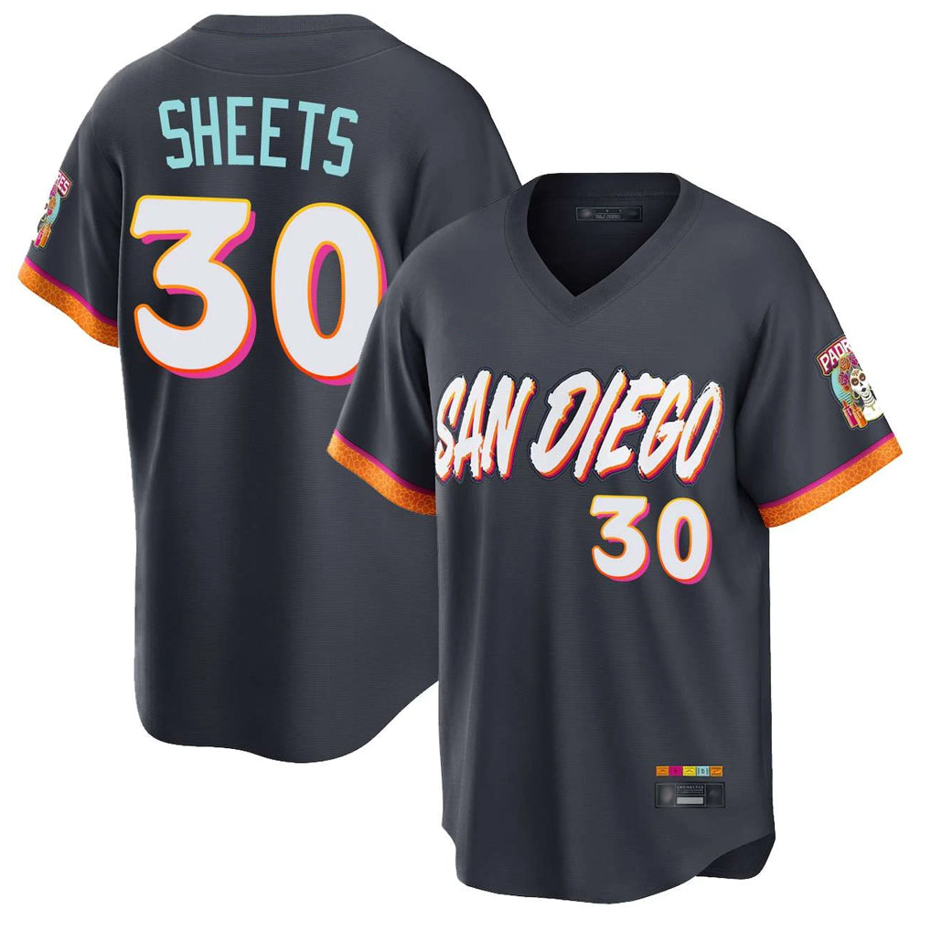 Odoa S.Diego Padres #30 Gavin Sheets Player Obsidian 2026 City Connect Home Limited T-shirt Stitched Jerseys