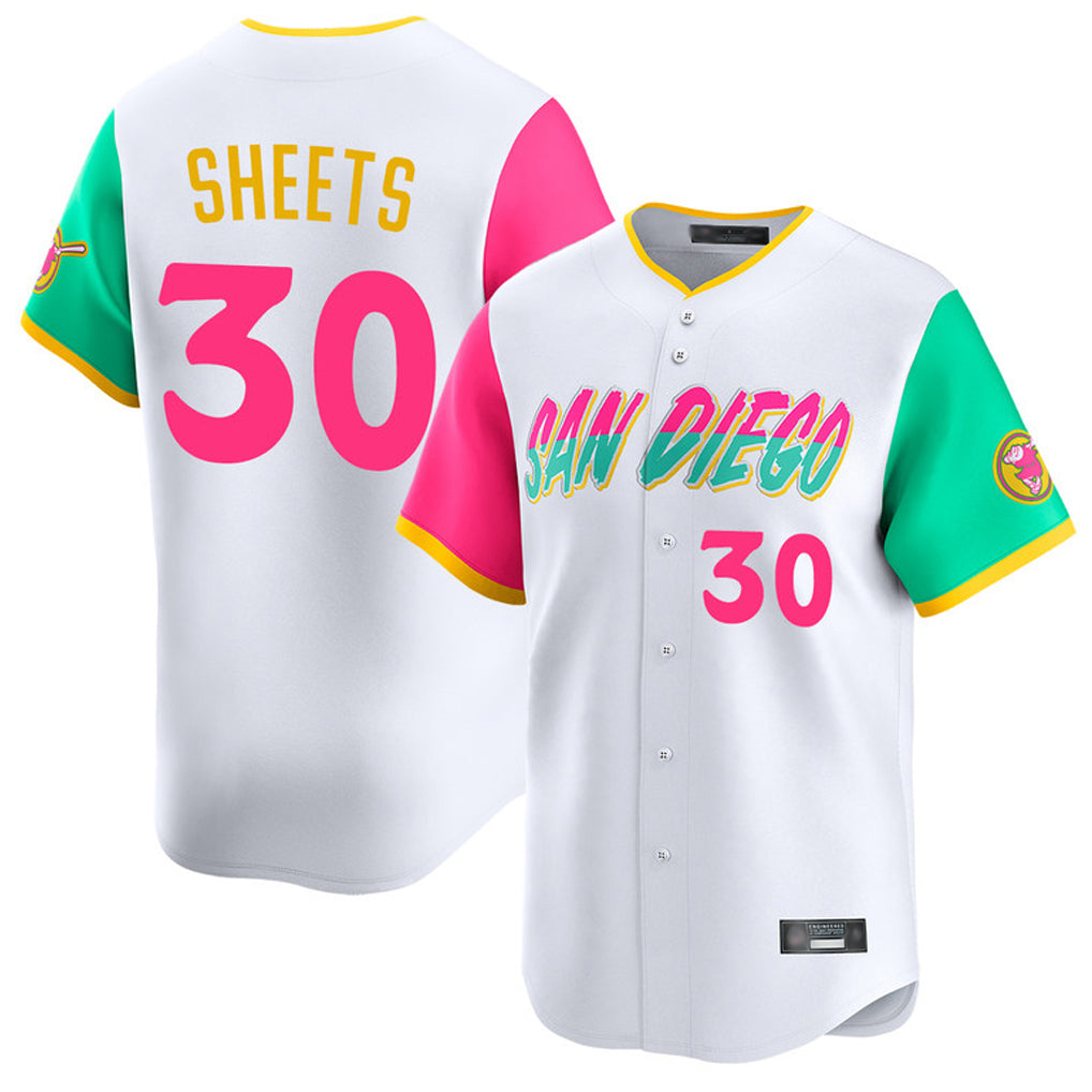 Odoa S.Diego Padres #30 Gavin Sheets Player White City Connect Home Limited Stitched Jerseys