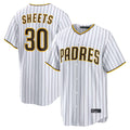 Odoa S.Diego Padres #30 Gavin Sheets Player White Home Limited Game Stitched Jerseys